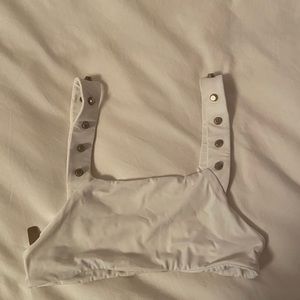 Indah White Bikini Top